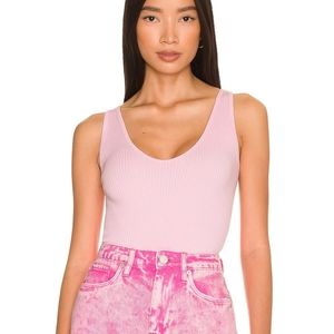 Free People Solid Rib Brami in Pink Sky